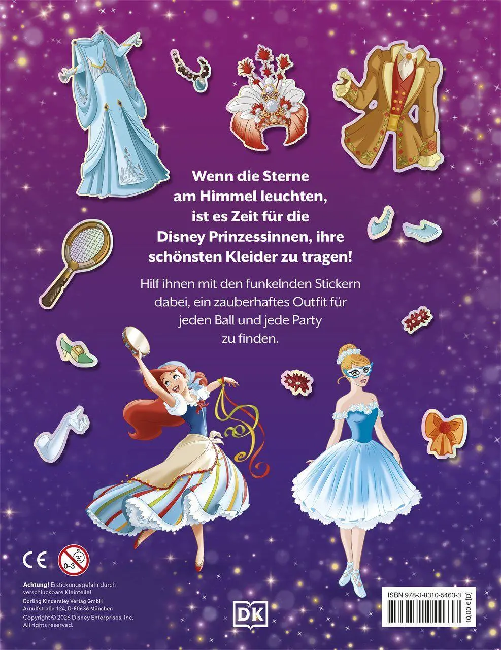 Bild: 9783831054633 | Disney Prinzessin: Magischer Stickerzauber | DK Verlag - Kids | Buch