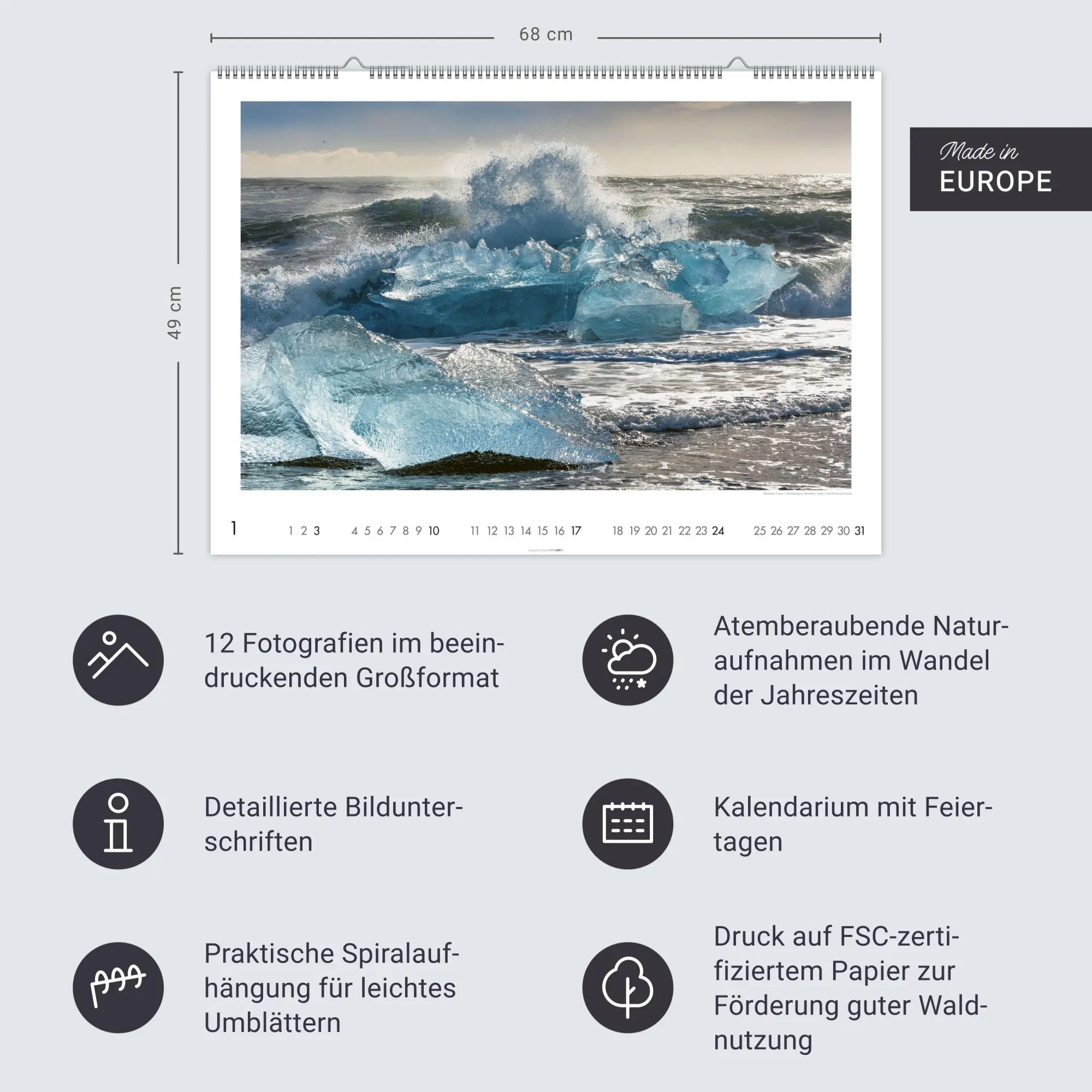 Bild: 9783839904633 | Das Meer Kalender 2027 | Kalender | Spiralbindung | 14 S. | Deutsch