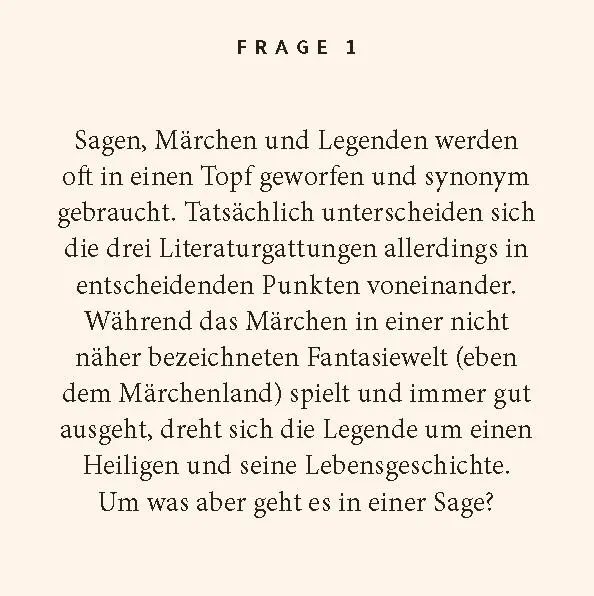 Bild: 9783899784633 | Deutsche Sagen-Quiz | 100 Fragen und Antworten | Eva Wodarz-Eichner