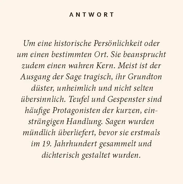 Bild: 9783899784633 | Deutsche Sagen-Quiz | 100 Fragen und Antworten | Eva Wodarz-Eichner