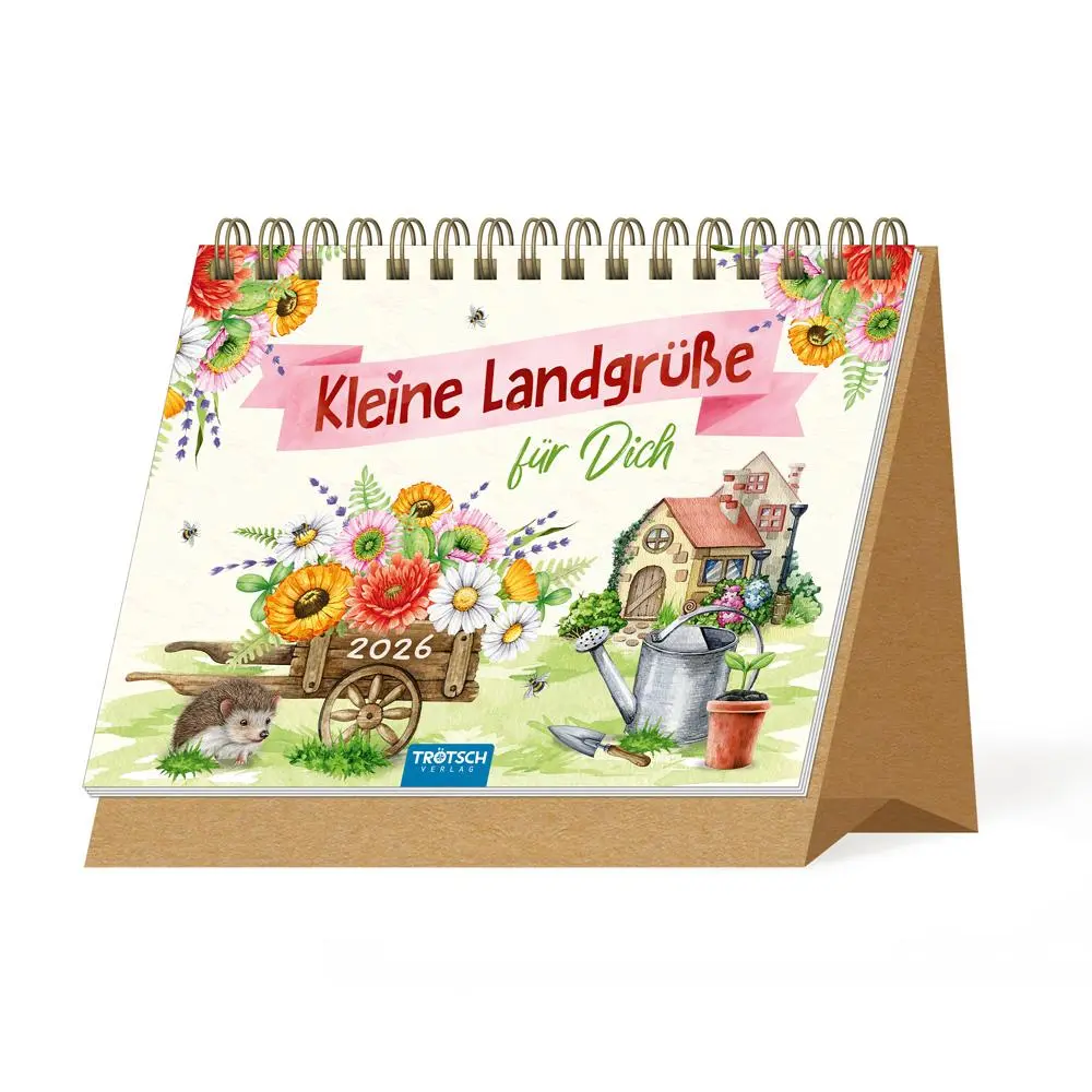 Cover: 9783988024633 | Trötsch Aufstellkalender Kleine Landgrüße 2026 | KG | Kalender | XXIV
