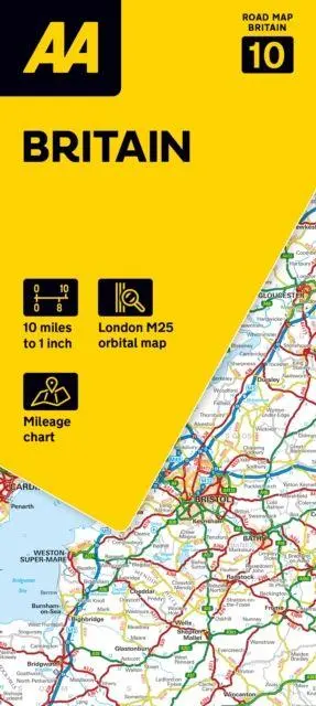 Cover: 9780749584733 | 10 Britain | (Land-)Karte | AA Road Atlas Britain | Gefalzt | Englisch