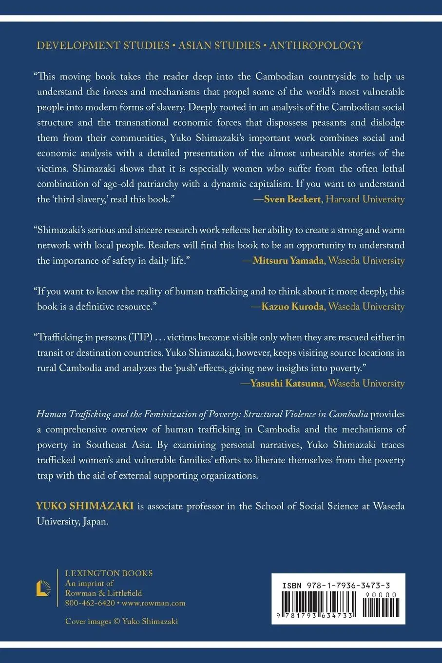 Rückseite: 9781793634733 | Human Trafficking and the Feminization of Poverty | Yuko Shimazaki
