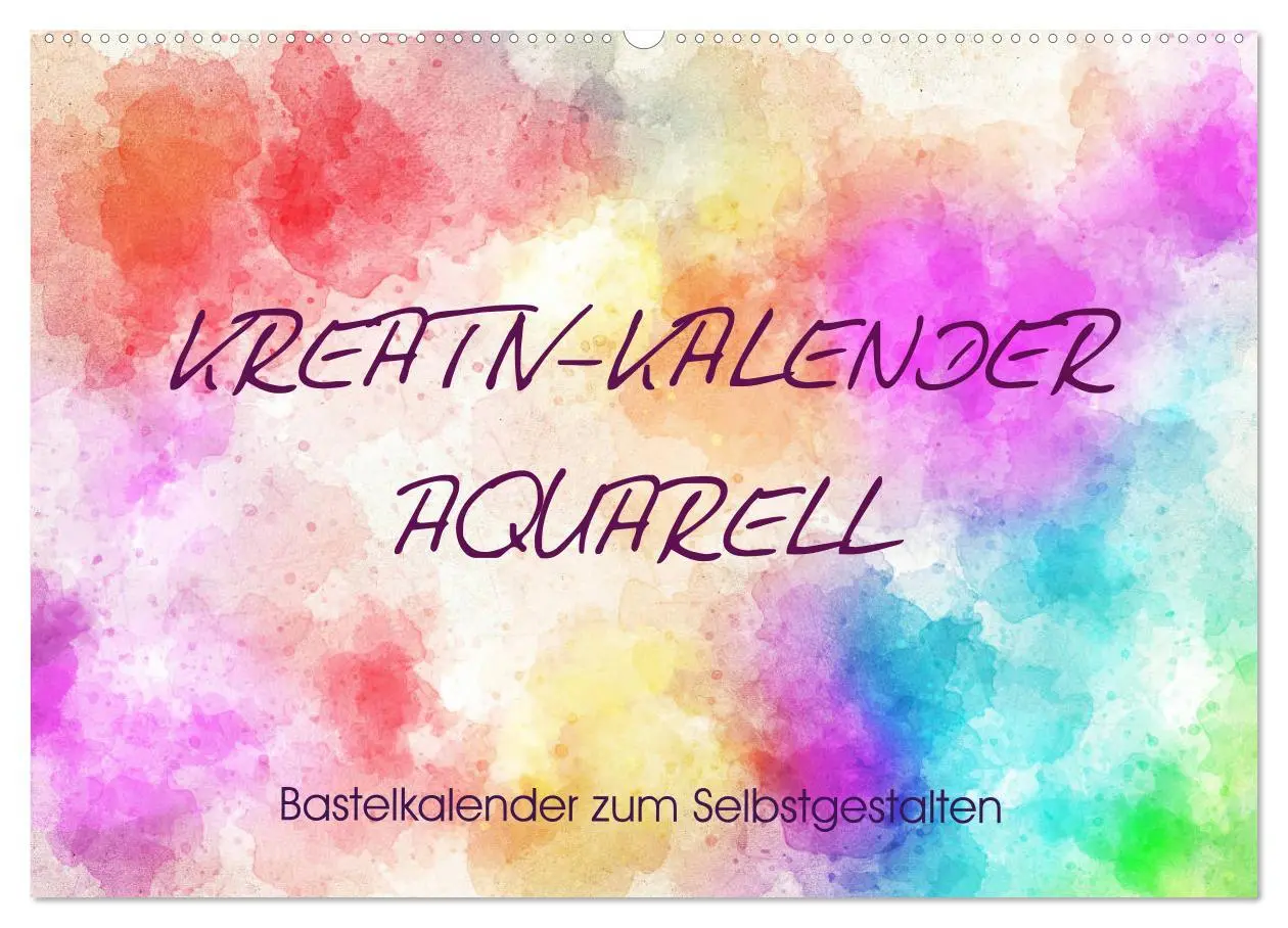 Cover: 9783457754733 | Kreativ-Kalender Aquarell. Bastelkalender zum Selbstgestalten...