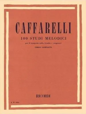 Cover: 9781480304833 | 100 Studi Melodici (Melodic Studies) | Trumpet Method | Caffarelli