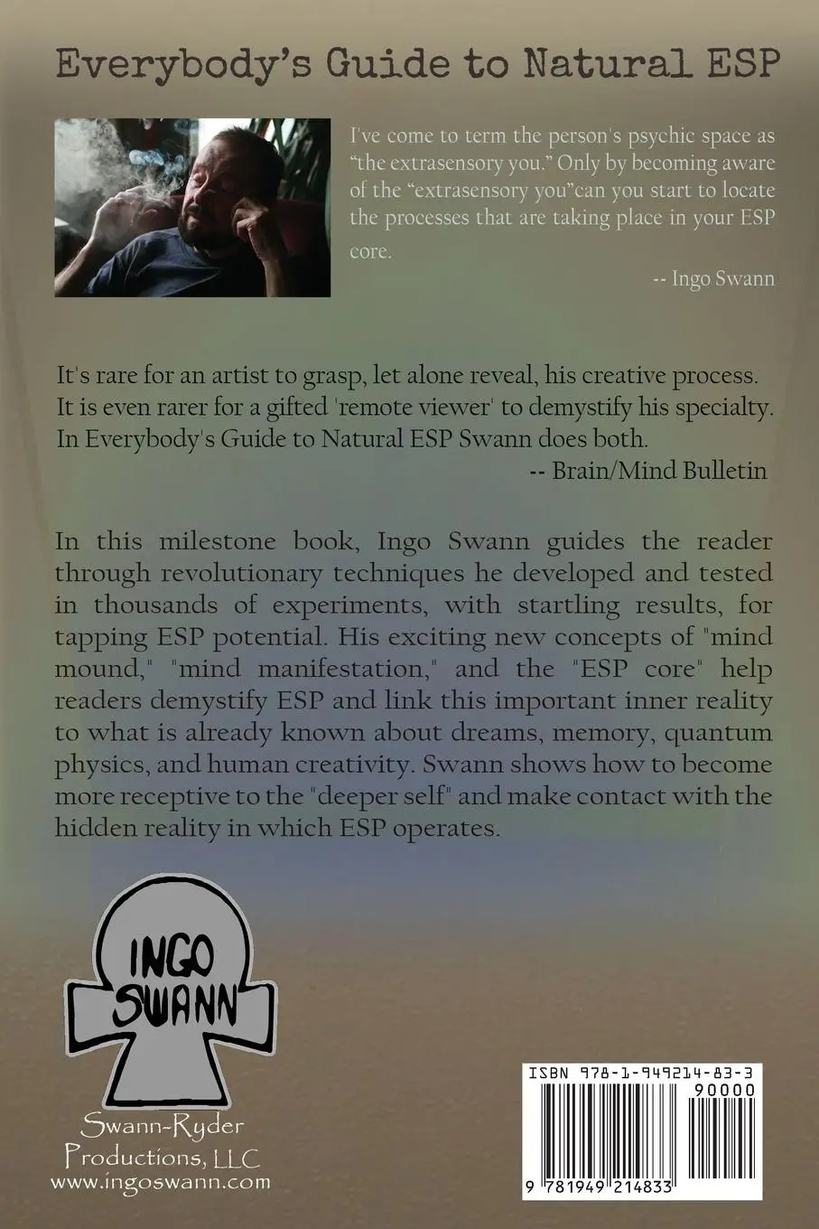 Rückseite: 9781949214833 | Everybody's Guide to Natural ESP | Ingo Swann | Taschenbuch | Englisch