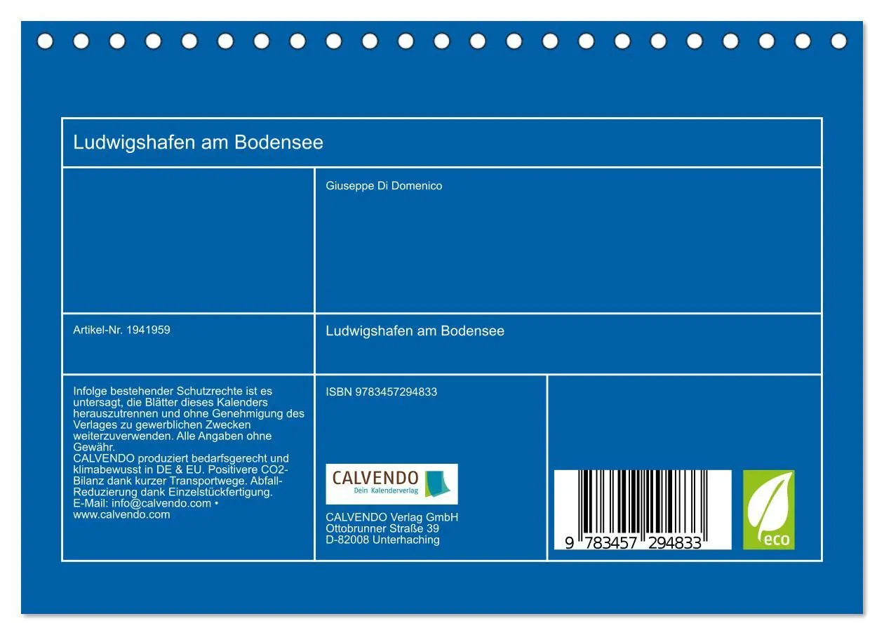 Bild: 9783457294833 | Ludwigshafen am Bodensee (Tischkalender 2026 DIN A5 quer), CALVENDO...