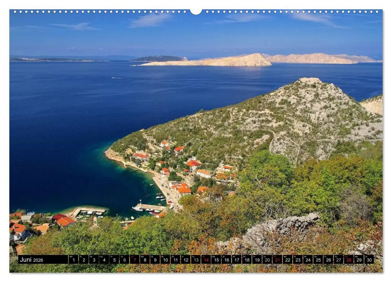 Bild: 9783516144833 | Kvarner Golf - Kroatien (Wandkalender 2026 DIN A2 quer), CALVENDO...