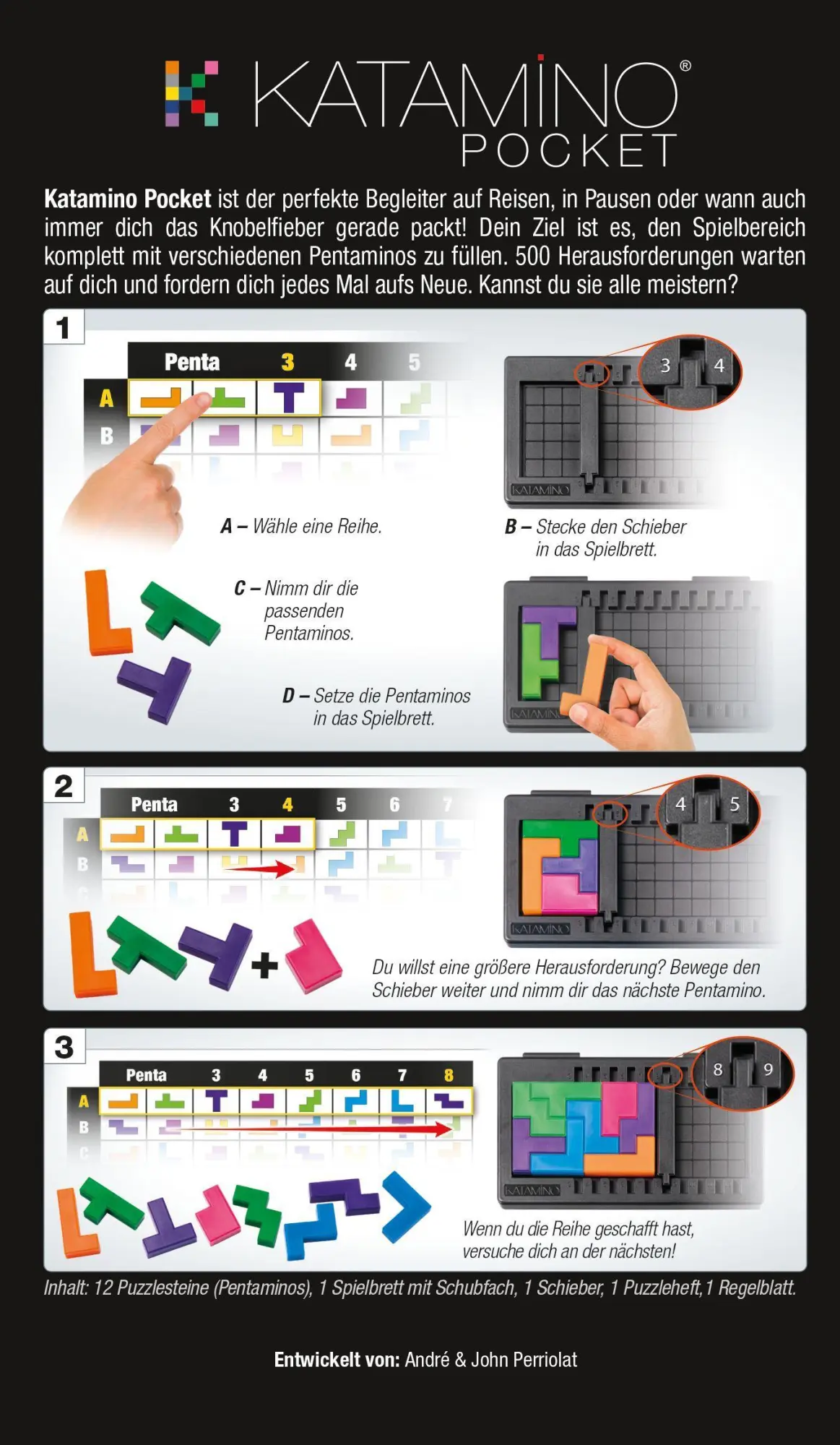 Bild: 4015566604933 | Katamino Pocket (MONO-Version) | André Perriolat (u. a.) | Spiel