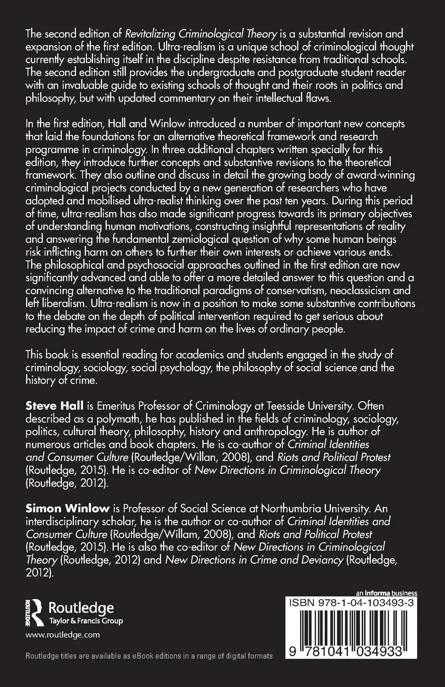 Rückseite: 9781041034933 | Revitalizing Criminological Theory | Advances in Ultra-Realism | Buch