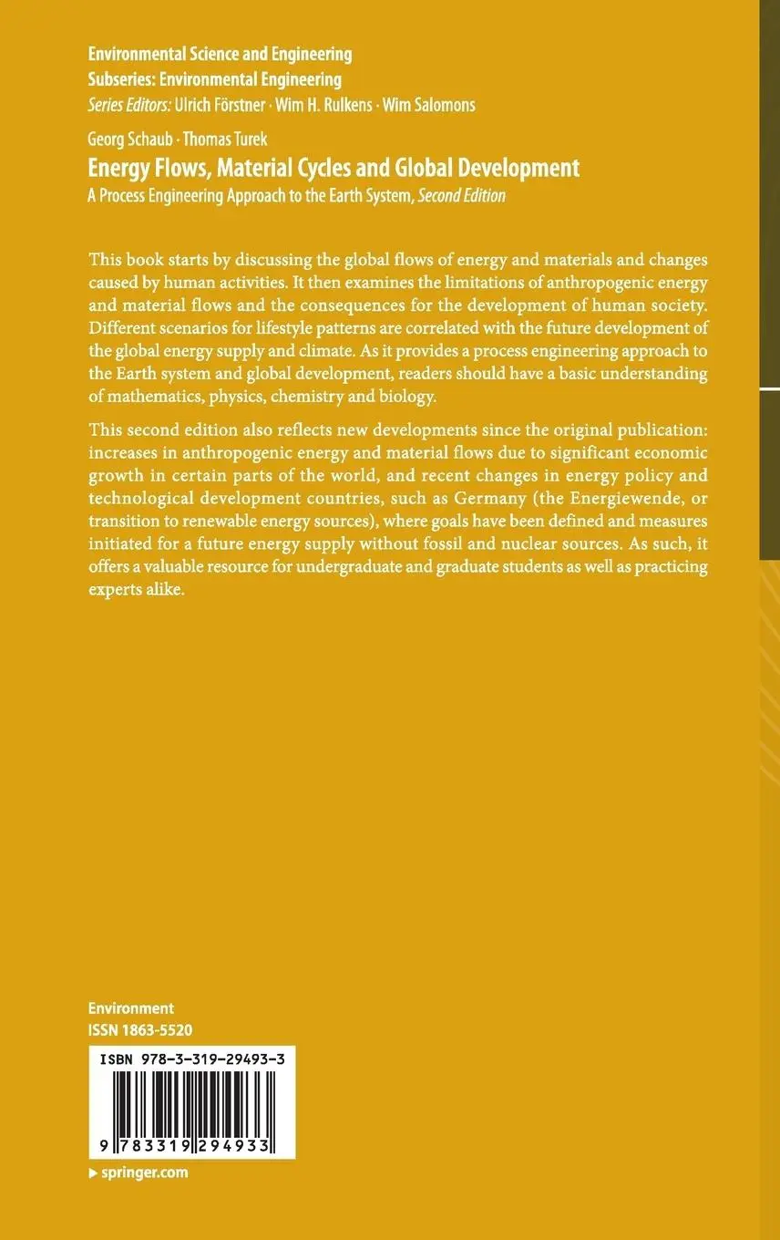 Rückseite: 9783319294933 | Energy Flows, Material Cycles and Global Development | Turek (u. a.)