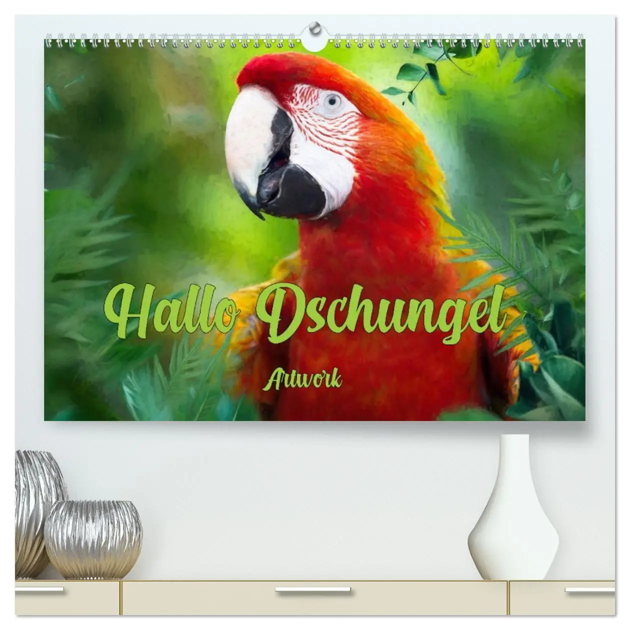Cover: 9783457424933 | Hallo Dschungel - Artwork (hochwertiger Premium Wandkalender 2026...