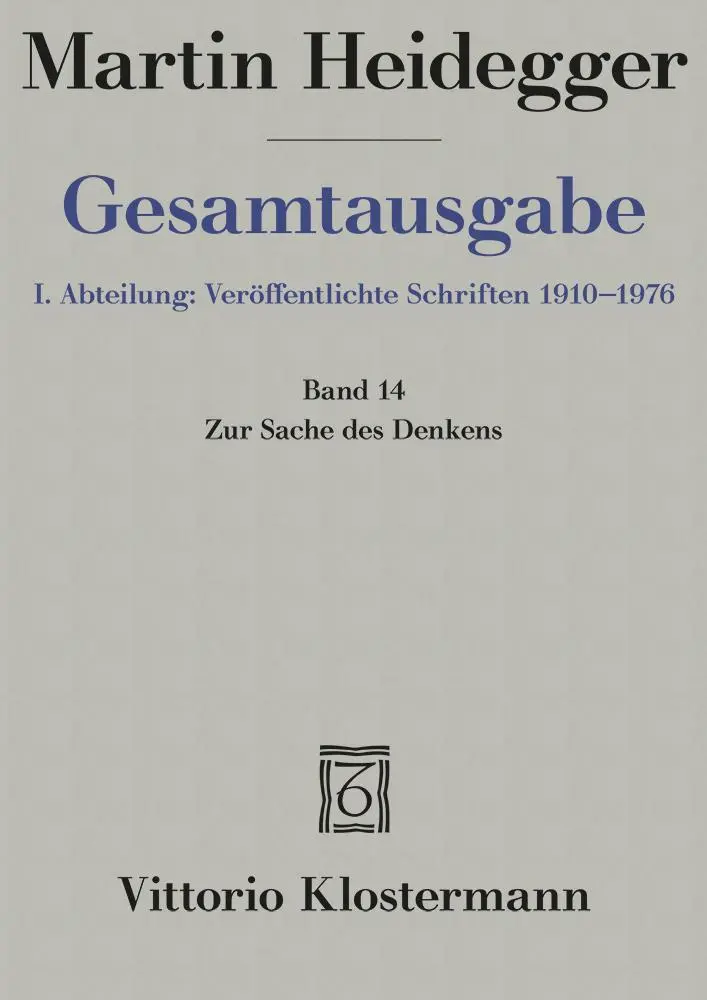 Cover: 9783465034933 | Gesamtausgabe. 4 Abteilungen / 1. Abt: Veröffentlichte Schriften /...