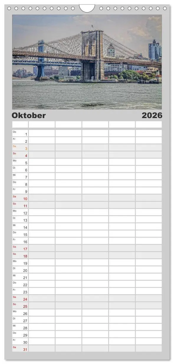 Bild: 9783516514933 | Familienplaner 2026 - New York Shoots mit 5 Spalten (Wandkalender,...