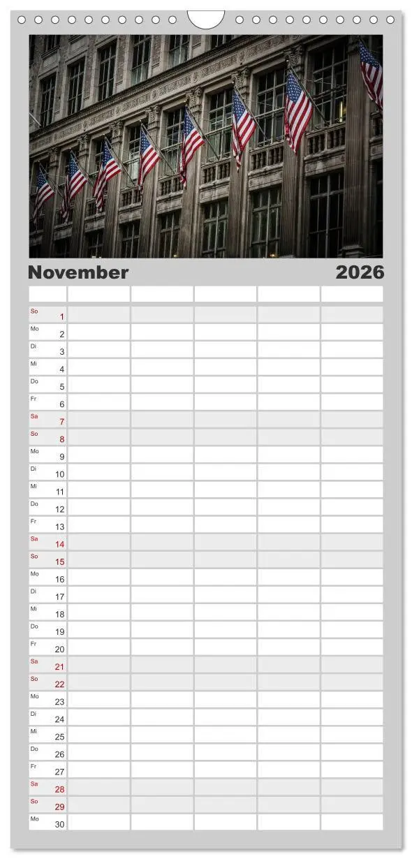 Bild: 9783516514933 | Familienplaner 2026 - New York Shoots mit 5 Spalten (Wandkalender,...