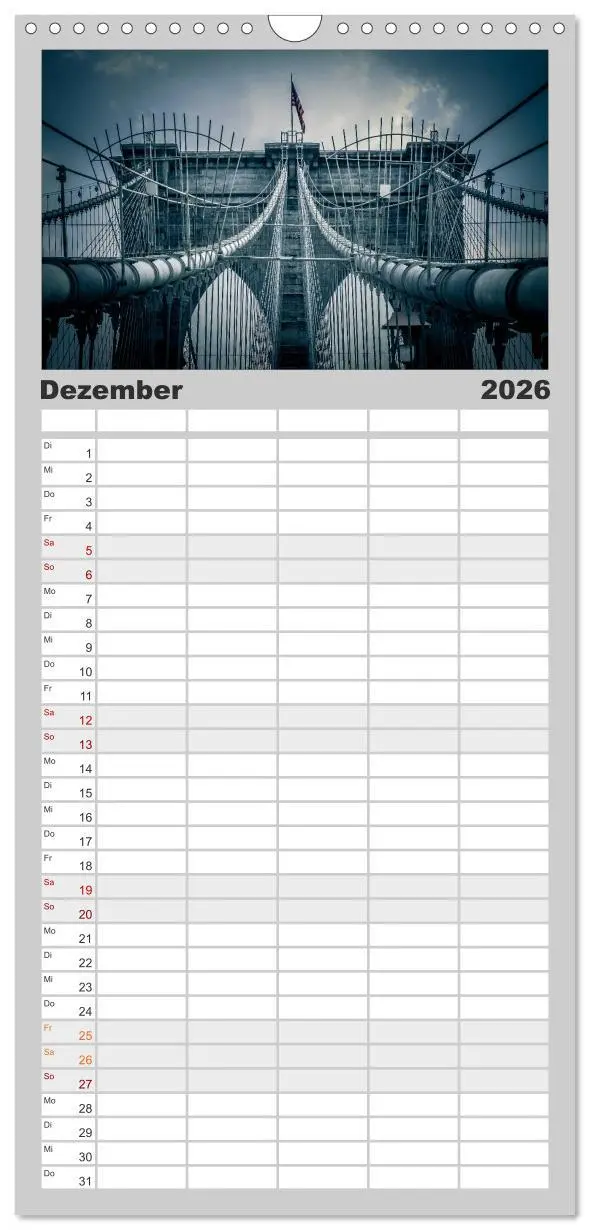 Bild: 9783516514933 | Familienplaner 2026 - New York Shoots mit 5 Spalten (Wandkalender,...