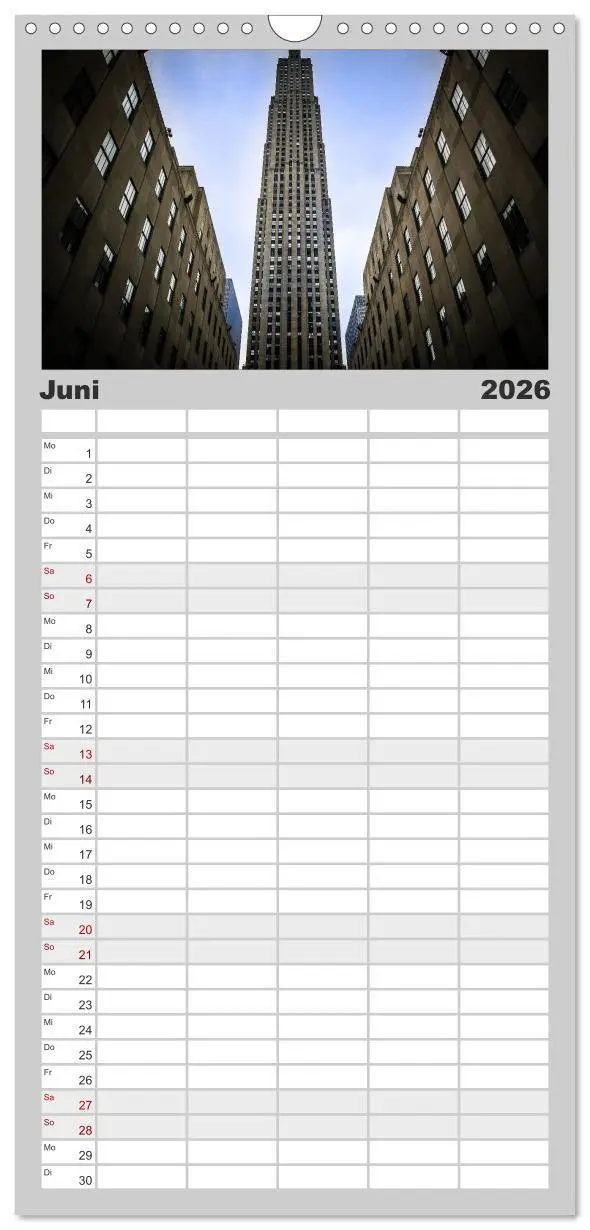 Bild: 9783516514933 | Familienplaner 2026 - New York Shoots mit 5 Spalten (Wandkalender,...