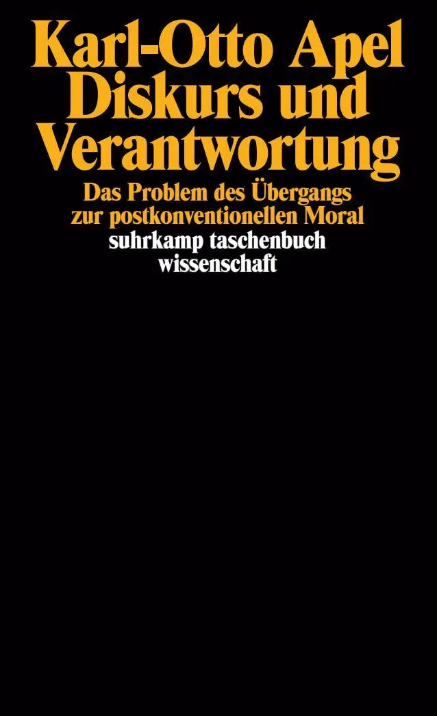 Cover: 9783518284933 | Diskurs und Verantwortung | Karl-Otto Apel | Taschenbuch | 488 S.