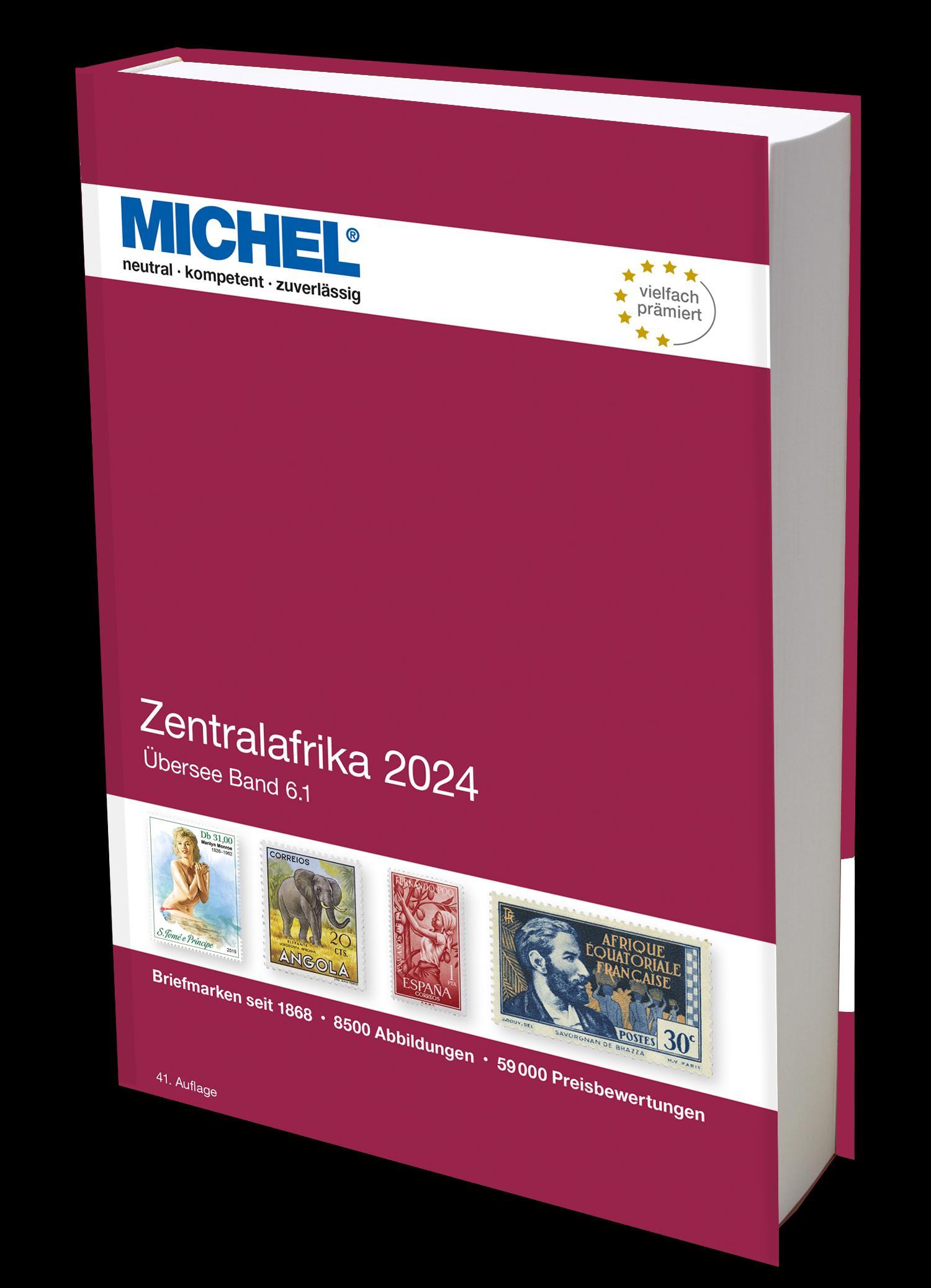 Cover: 9783954024933 | Zentralafrika 2024 | Ü 6.1 | Michel-Redaktion | Buch | 878 S. | 2024