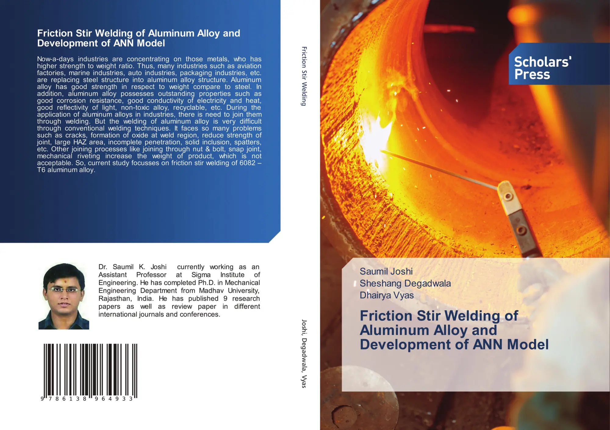 Cover: 9786138964933 | Friction Stir Welding of Aluminum Alloy and Development of ANN Model