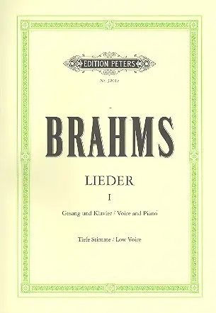 Cover: 9790014014933 | Lieder 1 | Johannes Brahms | Taschenbuch | 160 S. | Deutsch | 2001
