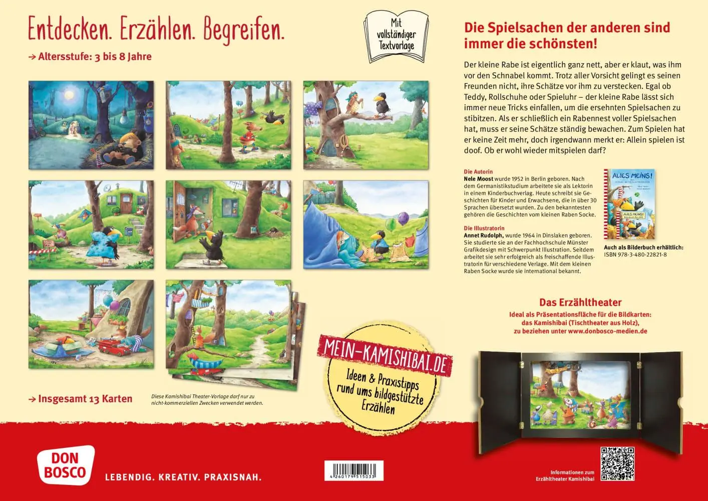 Bild: 4260179515033 | Der kleine Rabe Socke: Alles meins! Kamishibai Bildkartenset. | Moost