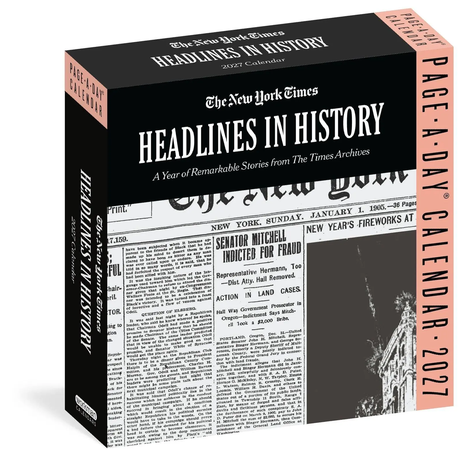 Cover: 9781523535033 | The New York Times Headlines in History Page-A-Day® Calendar 2027