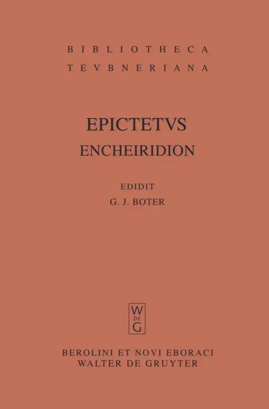 Cover: 9783110195033 | Encheiridion | Epictetus | Buch | XXXVI | Griechisch (bis 1453) | 2007