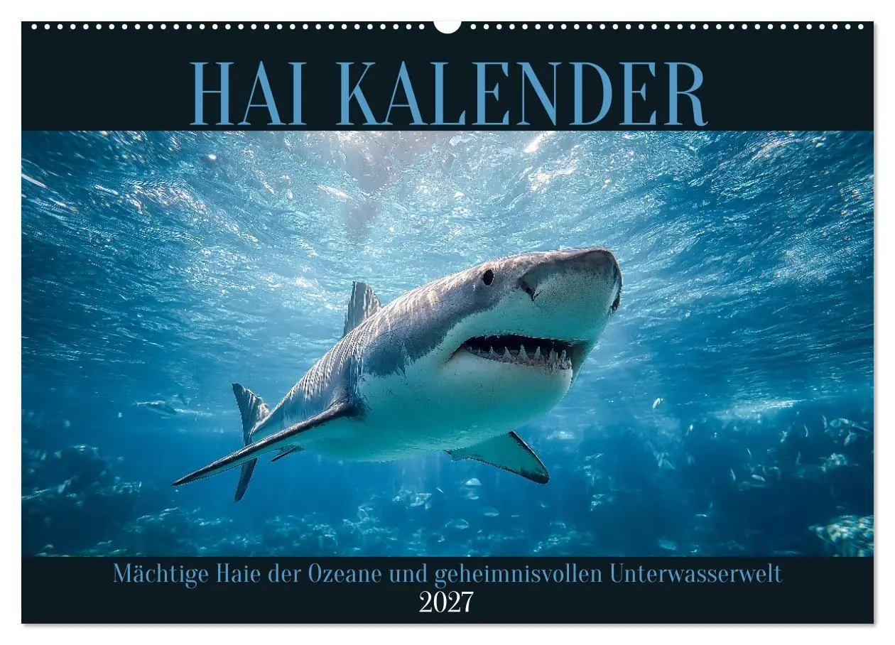 Cover: 9783516885033 | Hai Kalender - Mächtige Haie der Ozeane und geheimnisvollen...