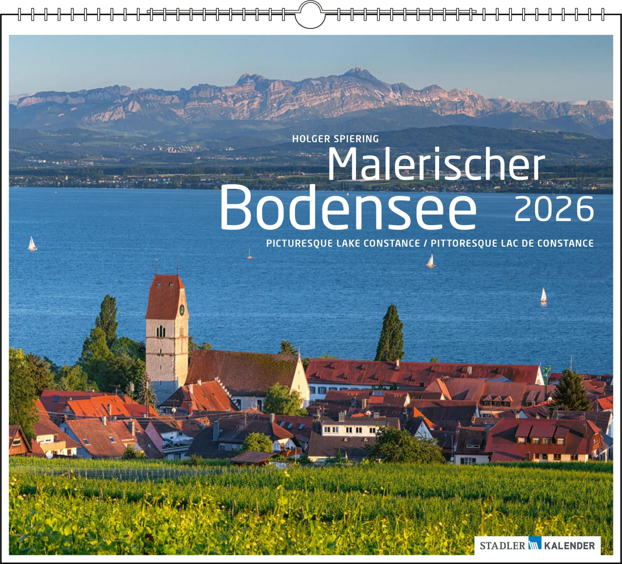 Cover: 9783861925033 | Malerischer Bodensee 2026 | Holger Spiering | Kalender | Spiralbindung