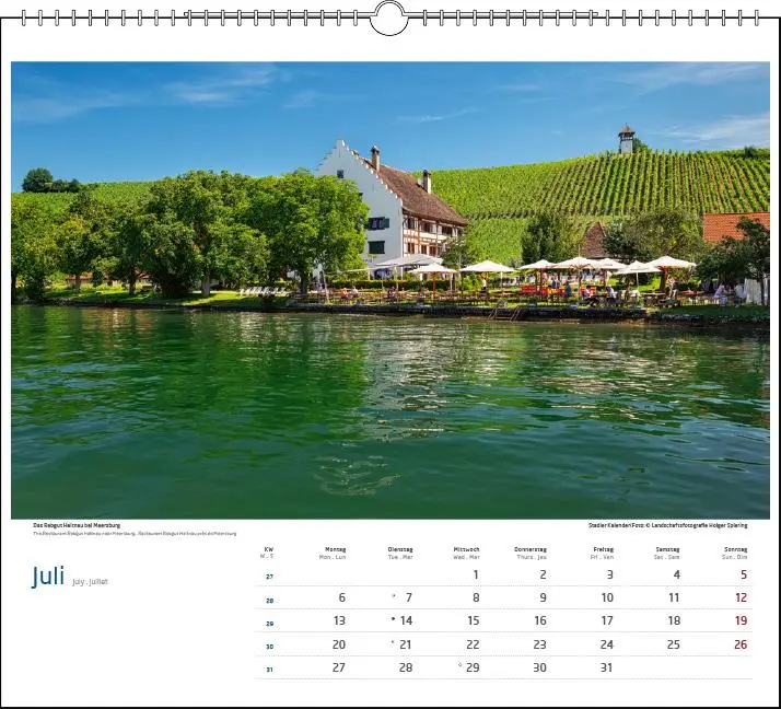 Bild: 9783861925033 | Malerischer Bodensee 2026 | Holger Spiering | Kalender | Spiralbindung