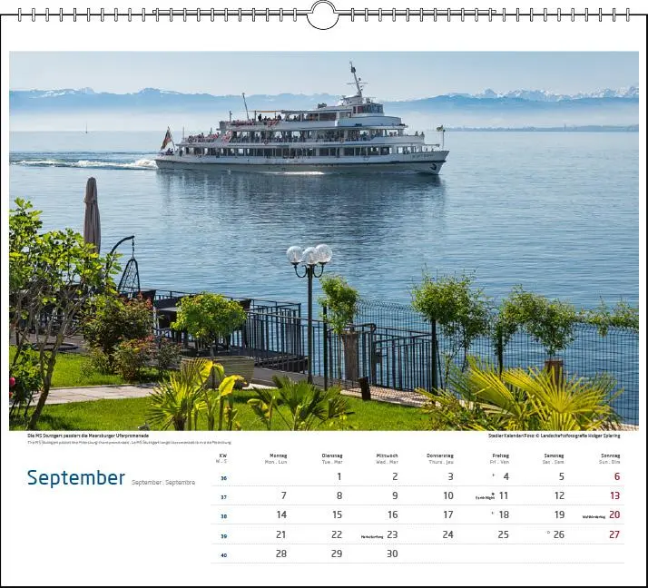 Bild: 9783861925033 | Malerischer Bodensee 2026 | Holger Spiering | Kalender | Spiralbindung