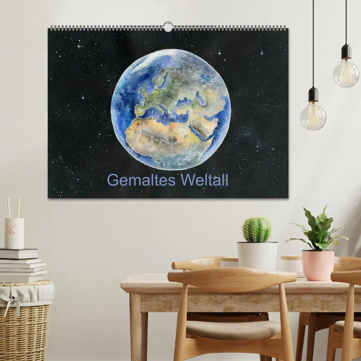 Bild: 9783457925133 | Gemaltes Weltall (Wandkalender 2026 DIN A2 quer), CALVENDO...