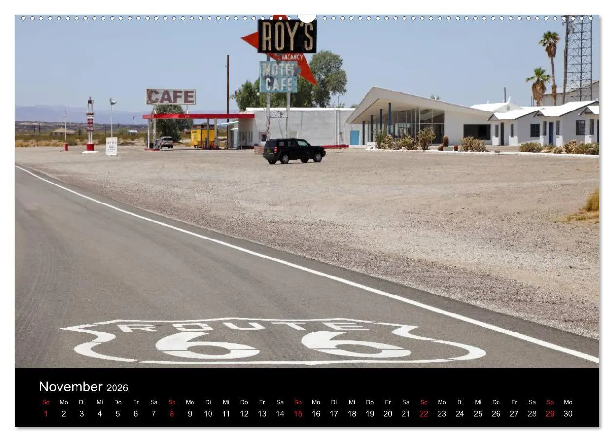 Bild: 9783516185133 | Route 66 im Südwesten (Wandkalender 2026 DIN A2 quer), CALVENDO...