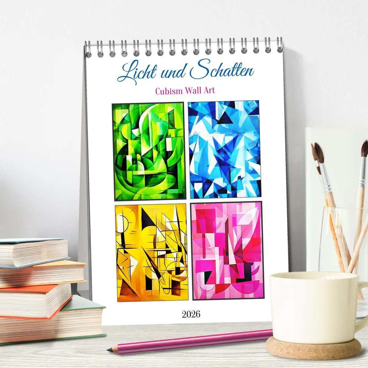 Bild: 9783516255133 | Licht und Schatten . Cubism Wall Art (Tischkalender 2026 DIN A5...