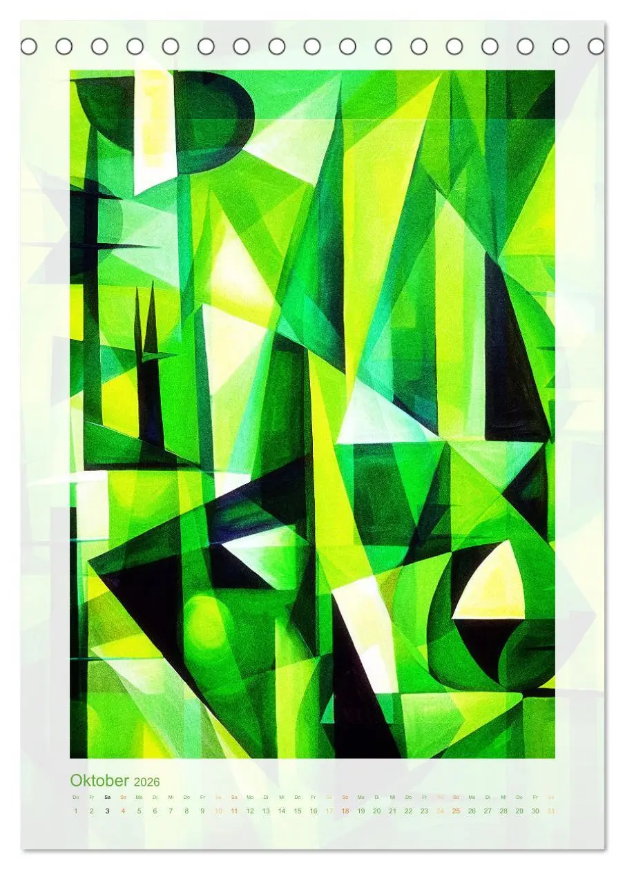 Bild: 9783516255133 | Licht und Schatten . Cubism Wall Art (Tischkalender 2026 DIN A5...