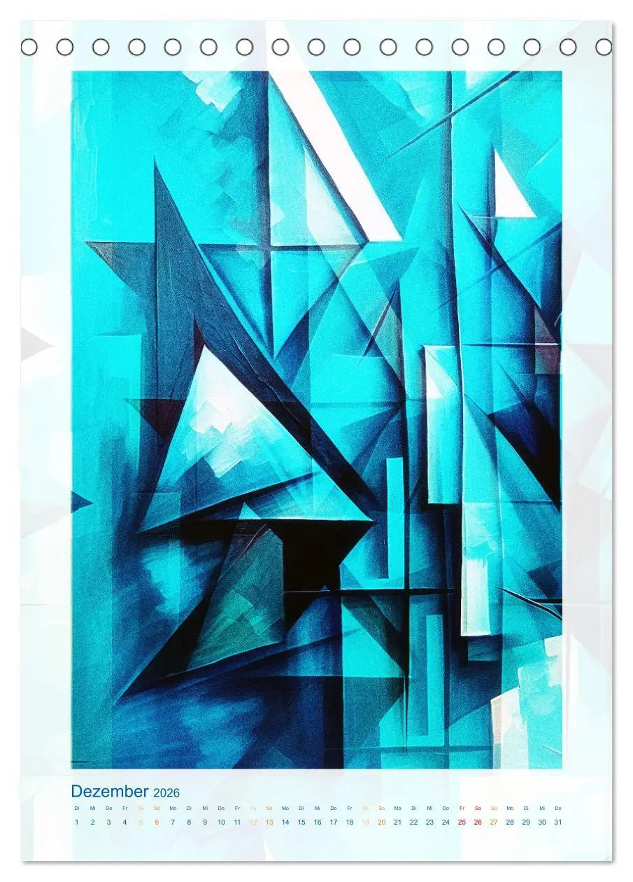 Bild: 9783516255133 | Licht und Schatten . Cubism Wall Art (Tischkalender 2026 DIN A5...