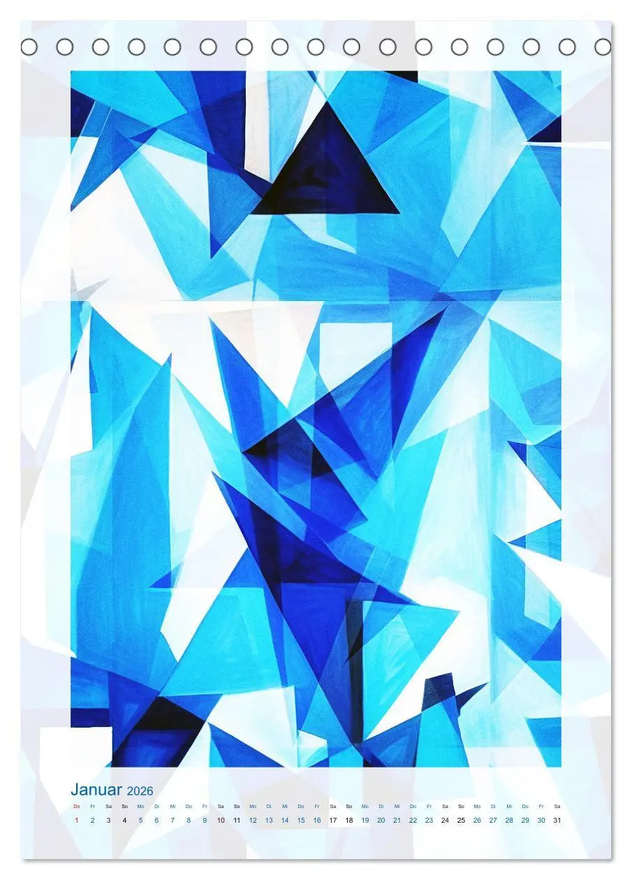 Bild: 9783516255133 | Licht und Schatten . Cubism Wall Art (Tischkalender 2026 DIN A5...
