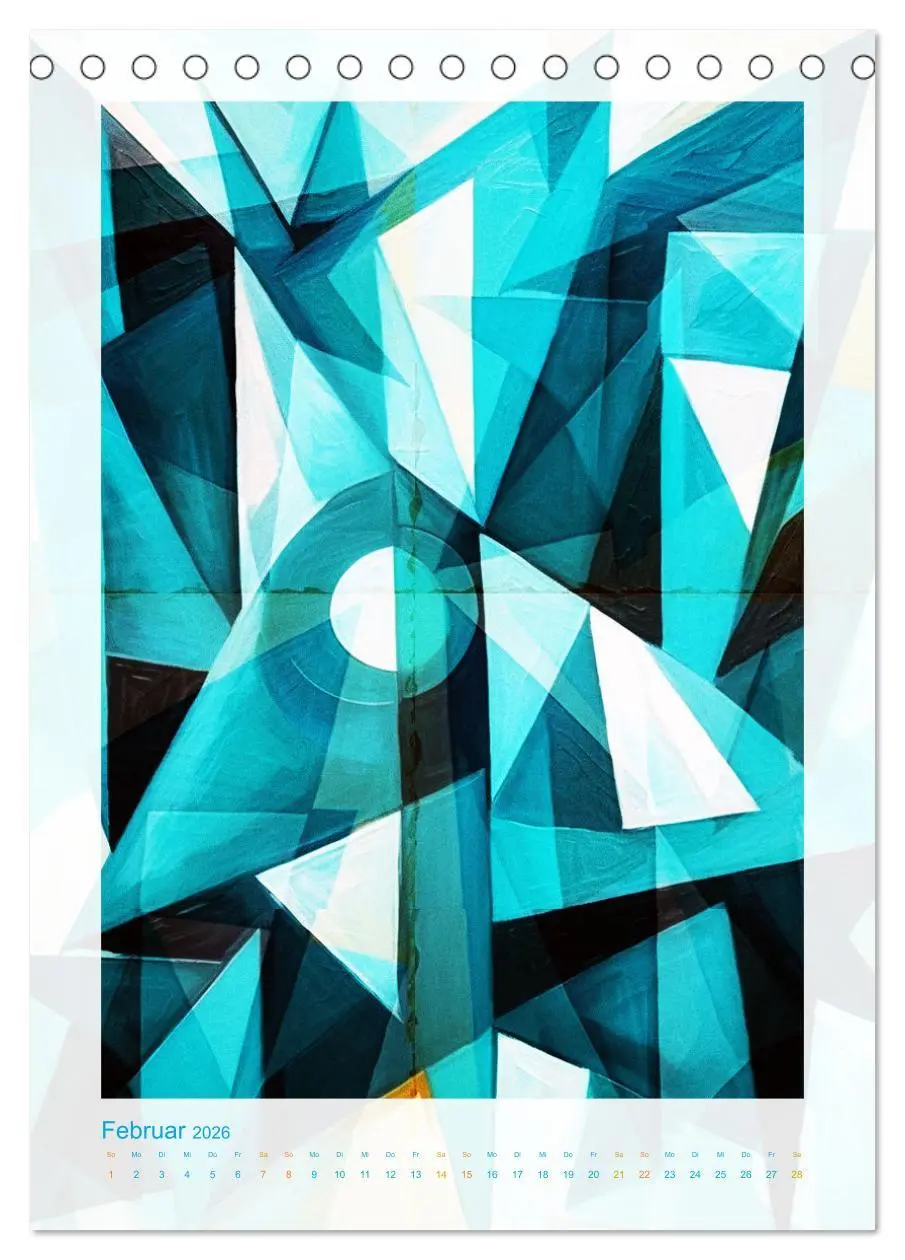 Bild: 9783516255133 | Licht und Schatten . Cubism Wall Art (Tischkalender 2026 DIN A5...