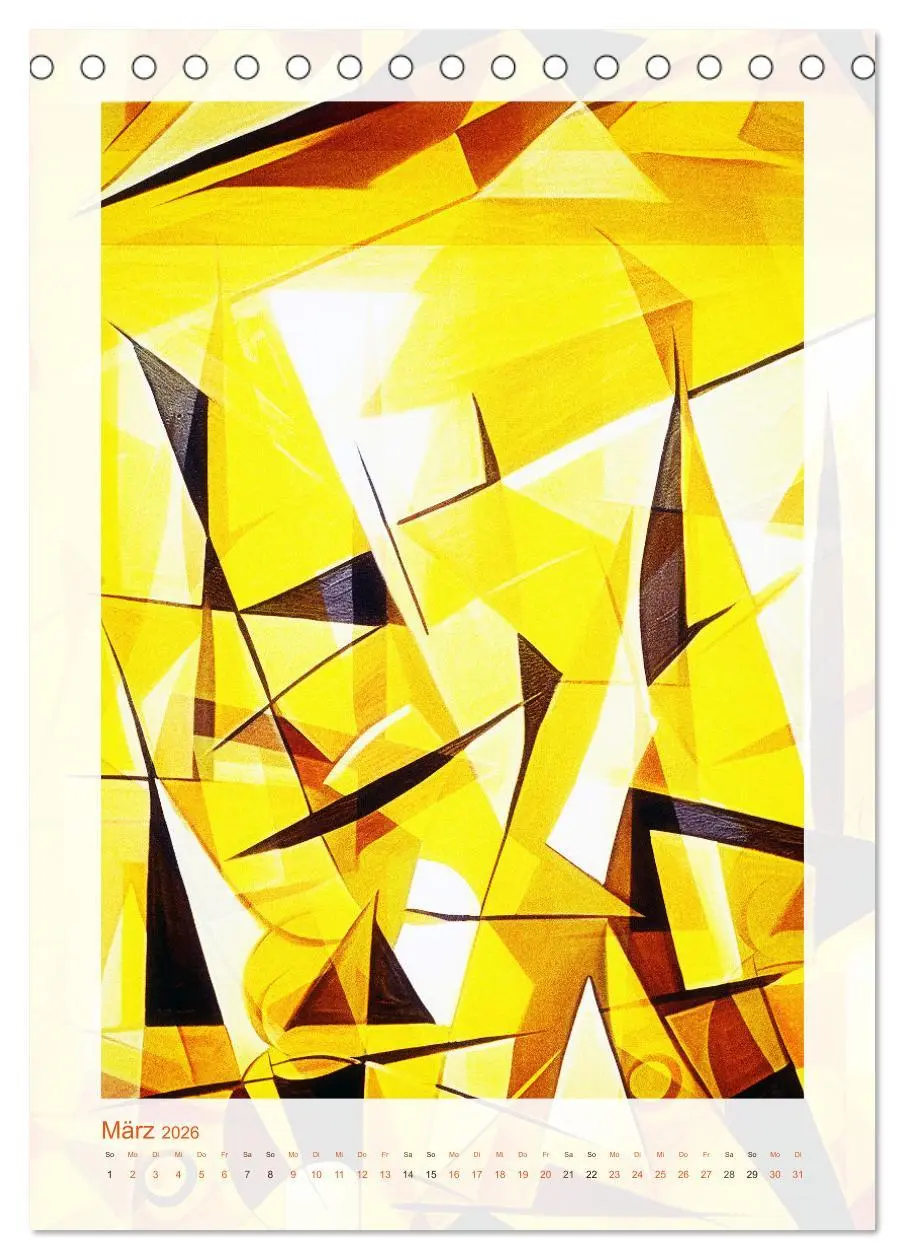 Bild: 9783516255133 | Licht und Schatten . Cubism Wall Art (Tischkalender 2026 DIN A5...