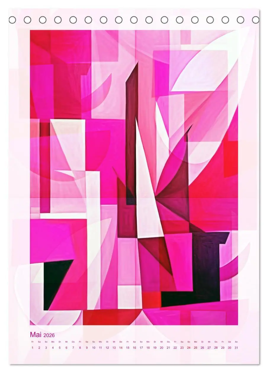 Bild: 9783516255133 | Licht und Schatten . Cubism Wall Art (Tischkalender 2026 DIN A5...