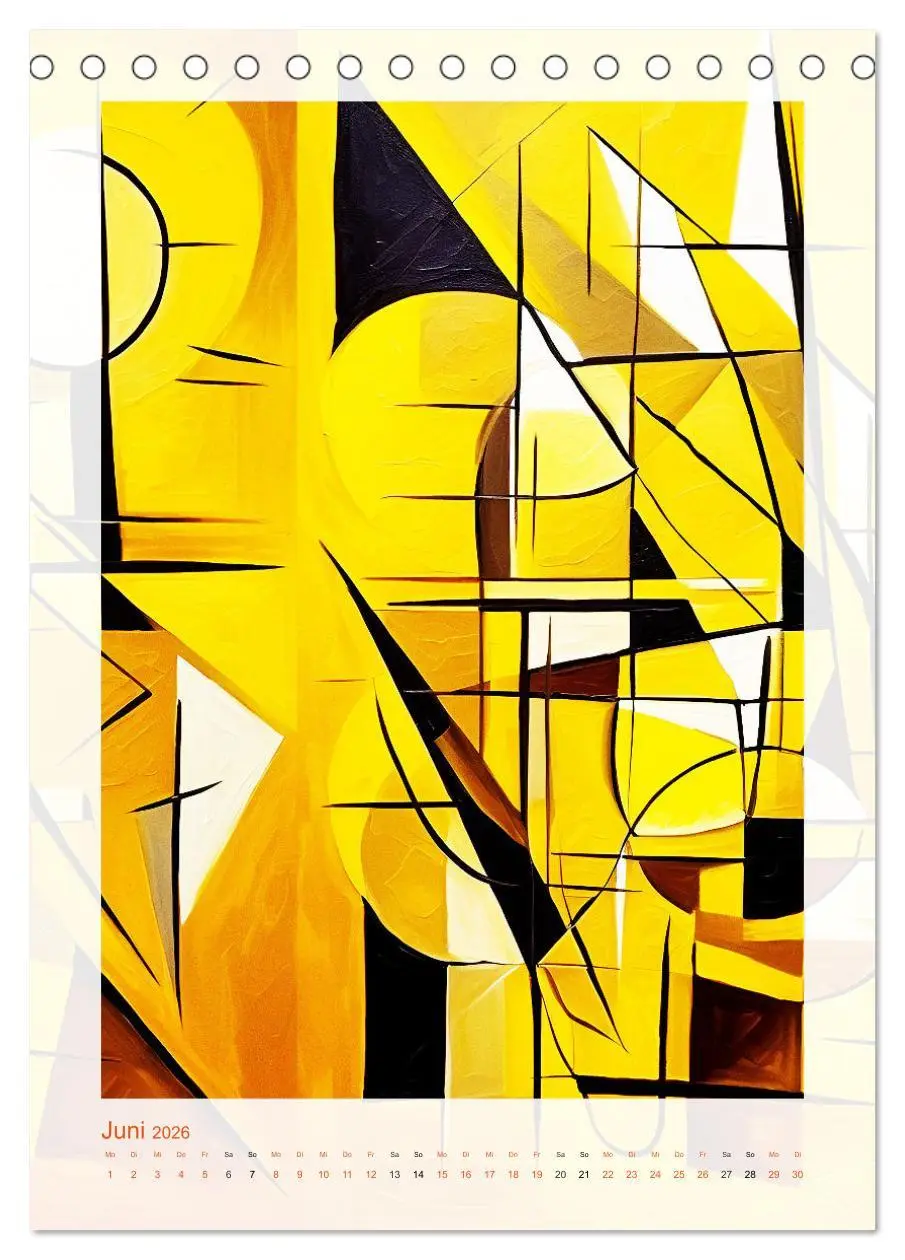 Bild: 9783516255133 | Licht und Schatten . Cubism Wall Art (Tischkalender 2026 DIN A5...