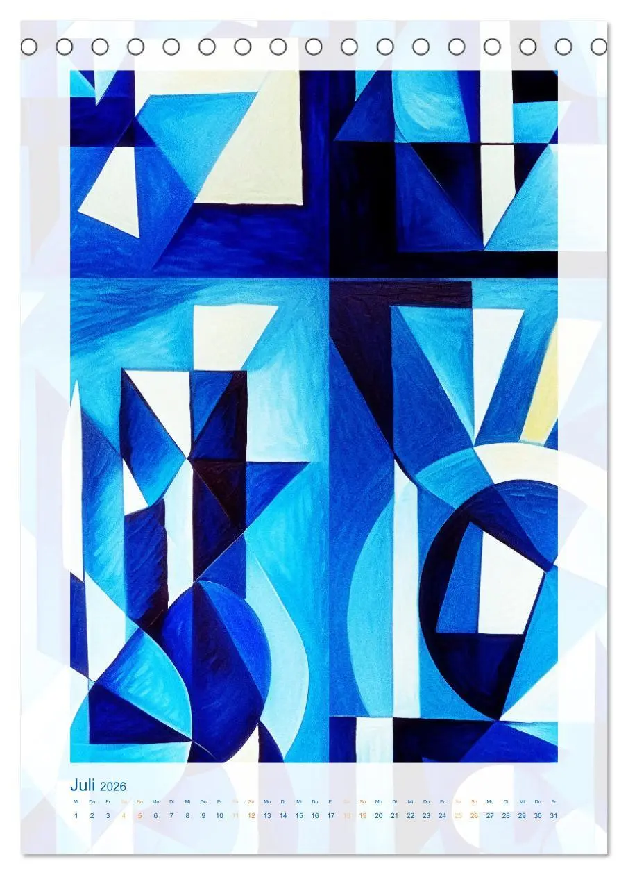 Bild: 9783516255133 | Licht und Schatten . Cubism Wall Art (Tischkalender 2026 DIN A5...