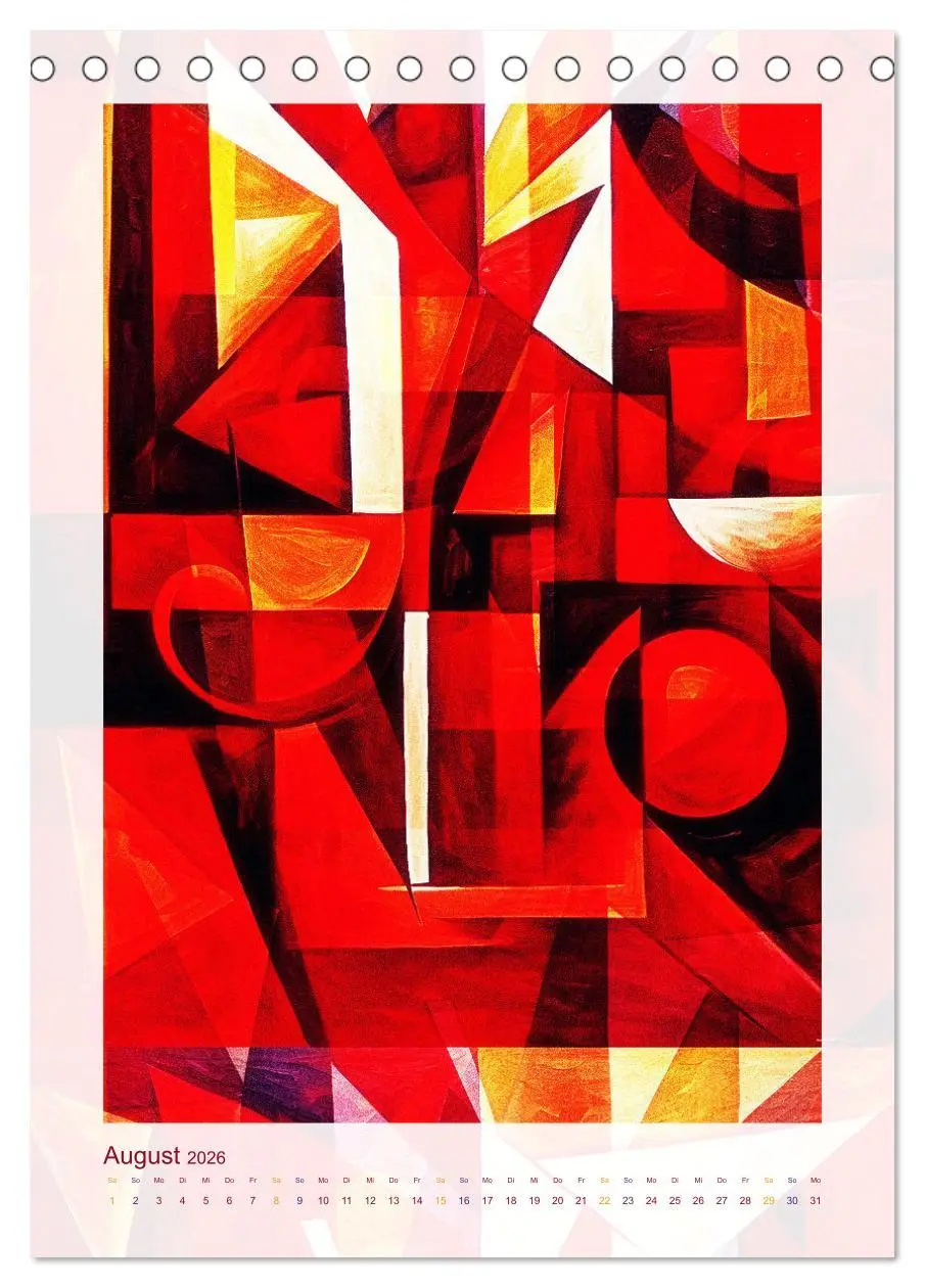 Bild: 9783516255133 | Licht und Schatten . Cubism Wall Art (Tischkalender 2026 DIN A5...