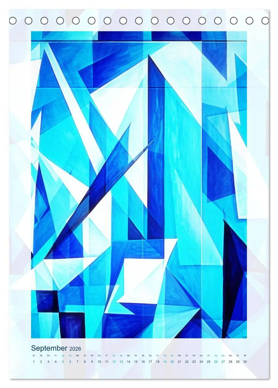 Bild: 9783516255133 | Licht und Schatten . Cubism Wall Art (Tischkalender 2026 DIN A5...