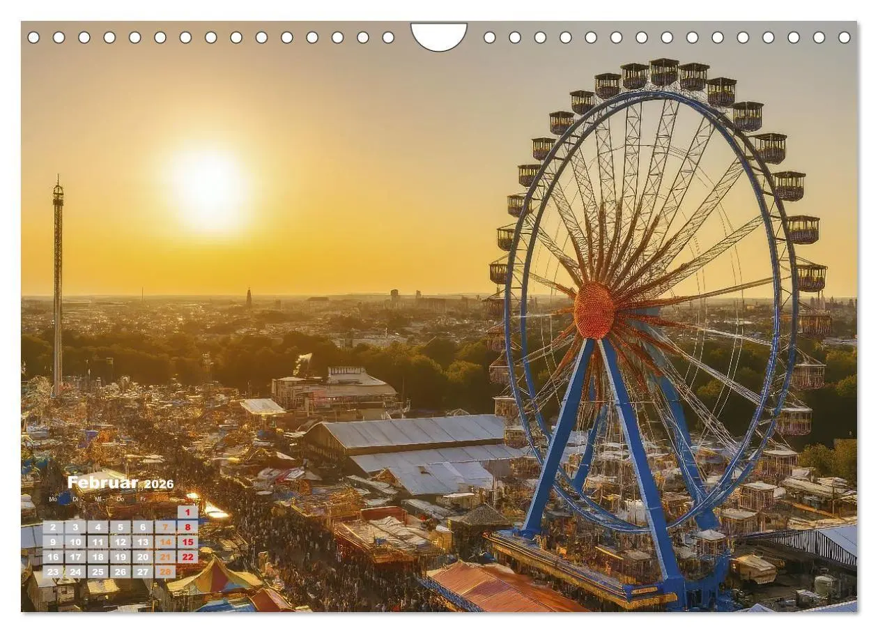 Bild: 9783516705133 | Riesenräder und Kirmes (Wandkalender 2026 DIN A4 quer), CALVENDO...