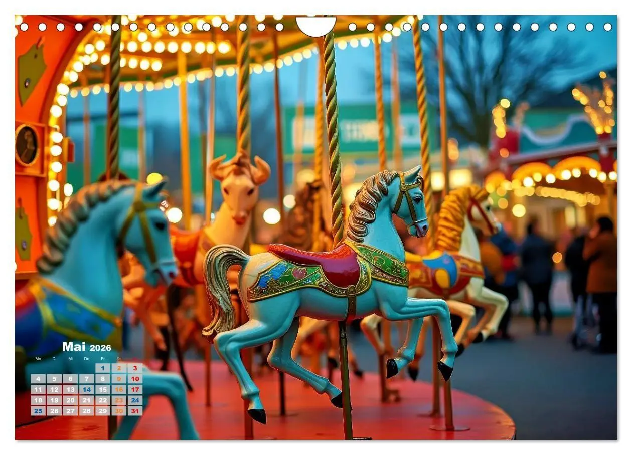 Bild: 9783516705133 | Riesenräder und Kirmes (Wandkalender 2026 DIN A4 quer), CALVENDO...
