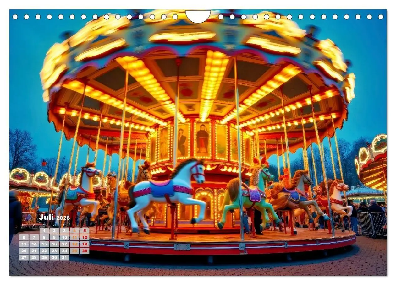 Bild: 9783516705133 | Riesenräder und Kirmes (Wandkalender 2026 DIN A4 quer), CALVENDO...
