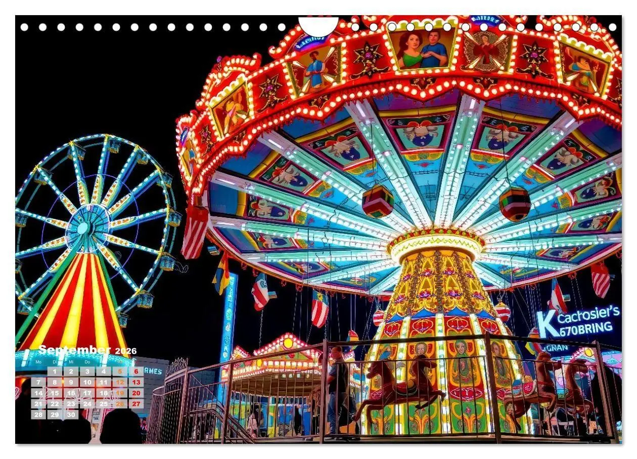 Bild: 9783516705133 | Riesenräder und Kirmes (Wandkalender 2026 DIN A4 quer), CALVENDO...