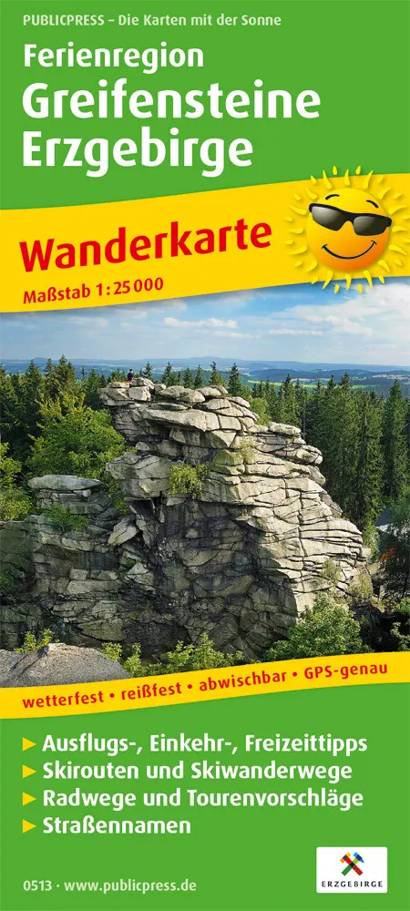 Cover: 9783747305133 | PUBLICPRESS Wanderkarte Ferienregion Greifensteine Erzgebirge | 2018